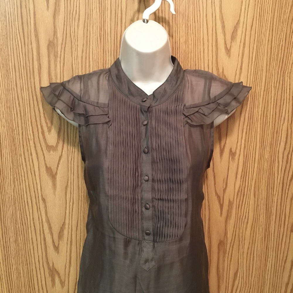 Kenar 2-Piece Button Down Blouse Misses 10 Brown